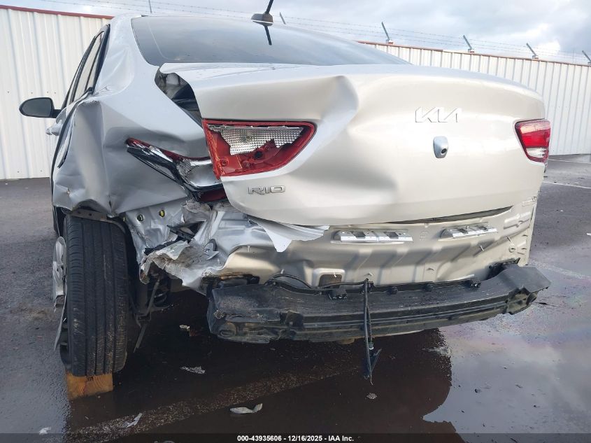 2022 Kia Rio Lx VIN: 3KPA24AD1NE466493 Lot: 43935606