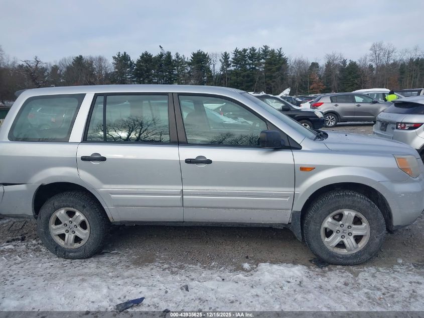 2006 Honda Pilot Lx VIN: 2HKYF18146H564086 Lot: 43935625