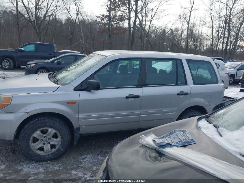 2006 Honda Pilot Lx VIN: 2HKYF18146H564086 Lot: 43935625