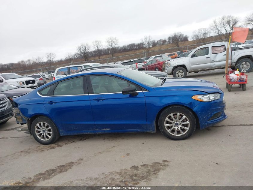 2017 Ford Fusion S VIN: 3FA6P0G72HR377780 Lot: 43935656
