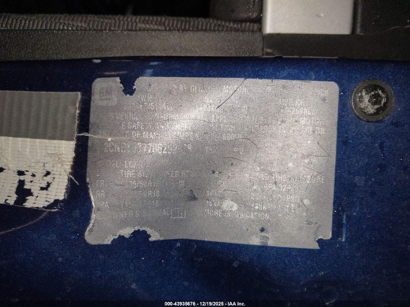 2008 Chevrolet Equinox Sport VIN: 2CNDL037786292598 Lot: 43935676