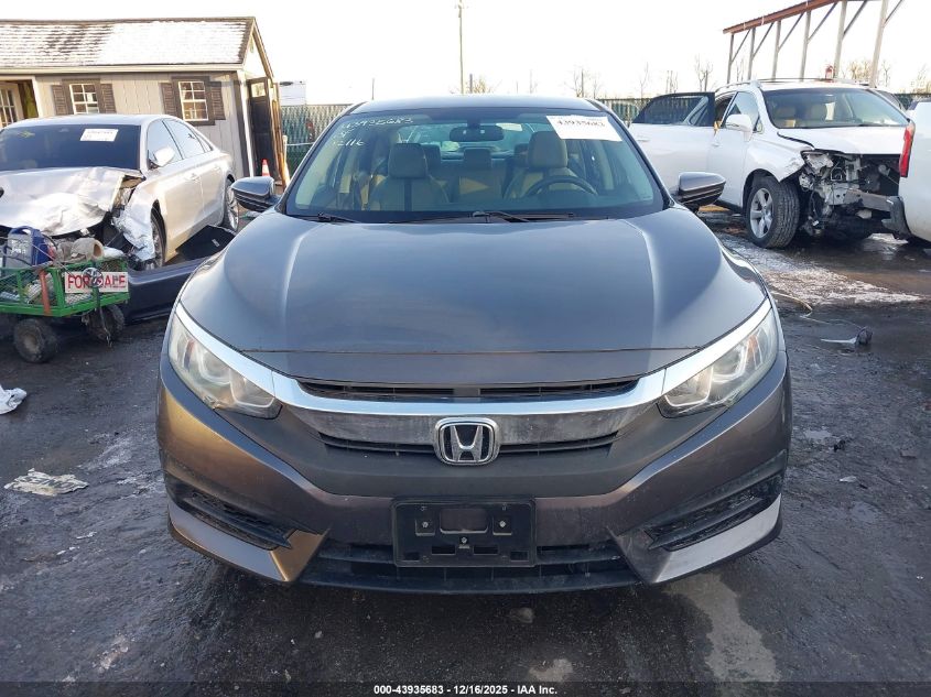 2016 Honda Civic Lx VIN: 19XFC2F58GE250880 Lot: 43935683