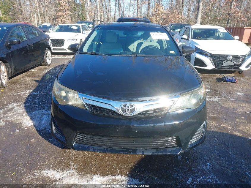 2012 Toyota Camry Le VIN: 4T4BF1FK6CR267163 Lot: 43935695