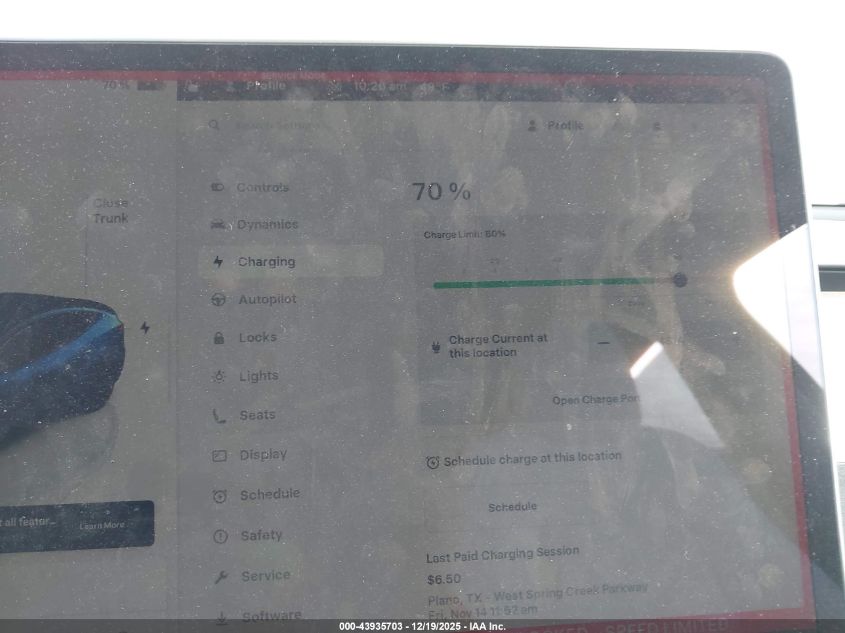 2024 Tesla Model Y Long Range Dual Motor All-Wheel Drive VIN: 7SAYGAEE1RF153562 Lot: 43935703