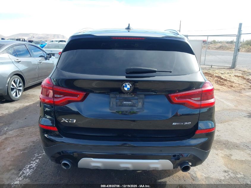 2020 BMW X3 Sdrive30I VIN: 5UXTY3C01LLE55253 Lot: 43935706