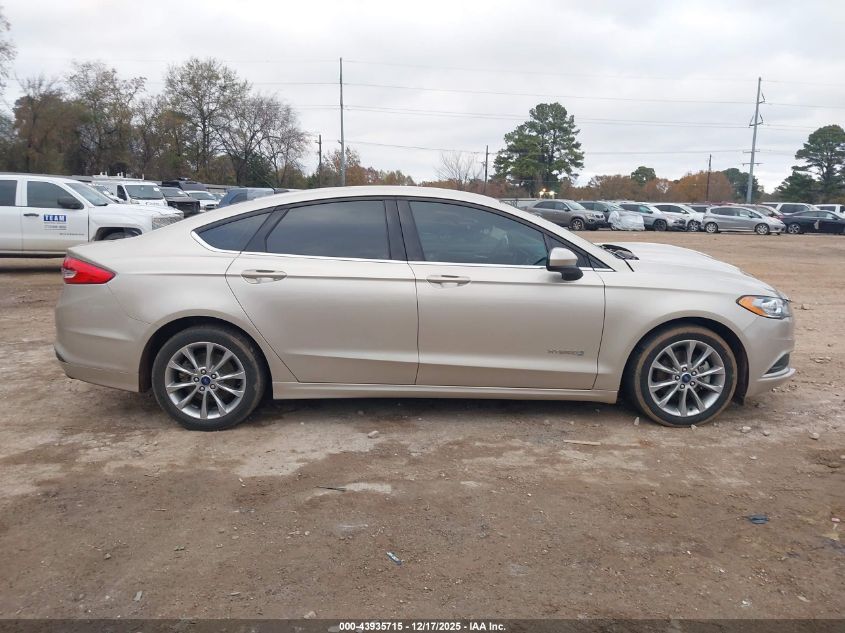 2017 Ford Fusion Hybrid Se VIN: 3FA6P0LU9HR349776 Lot: 43935715