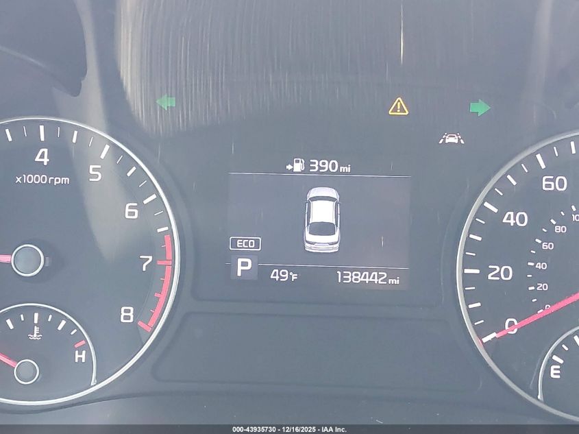 2019 Kia Optima S VIN: 5XXGT4L38KG286040 Lot: 43935730