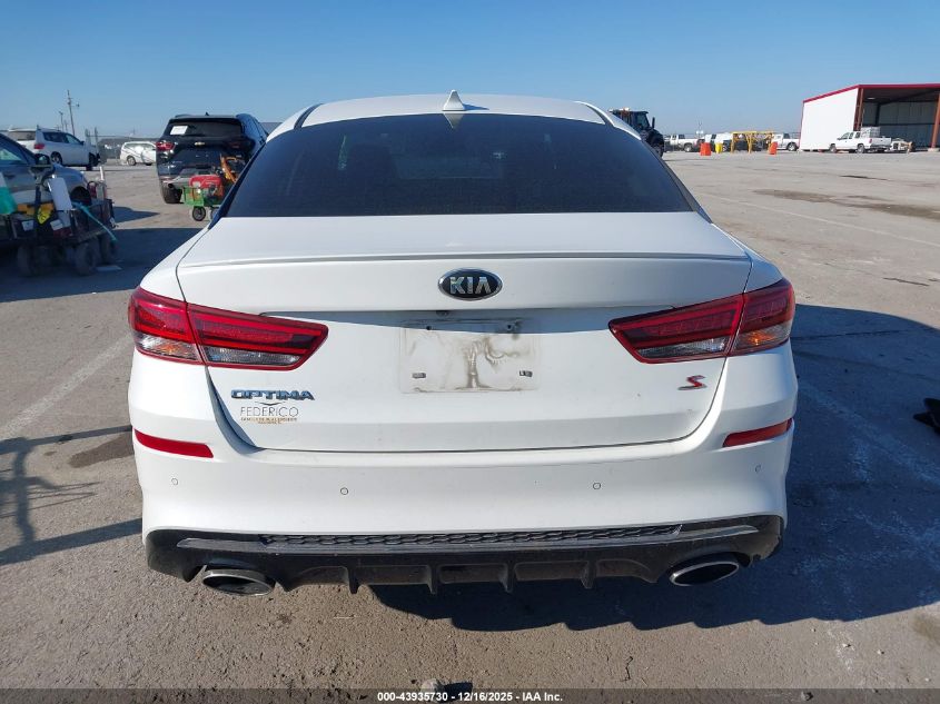 2019 Kia Optima S VIN: 5XXGT4L38KG286040 Lot: 43935730