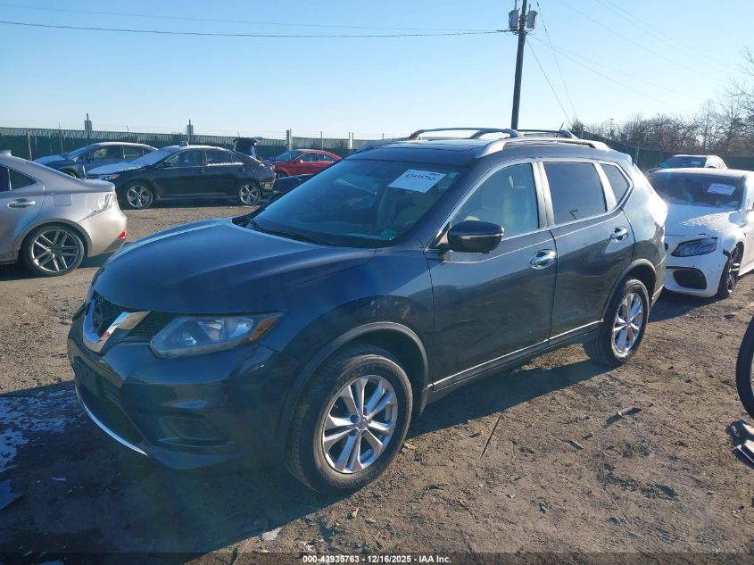 2015 Nissan Rogue Sv VIN: 5N1AT2MV7FC822570 Lot: 43935763