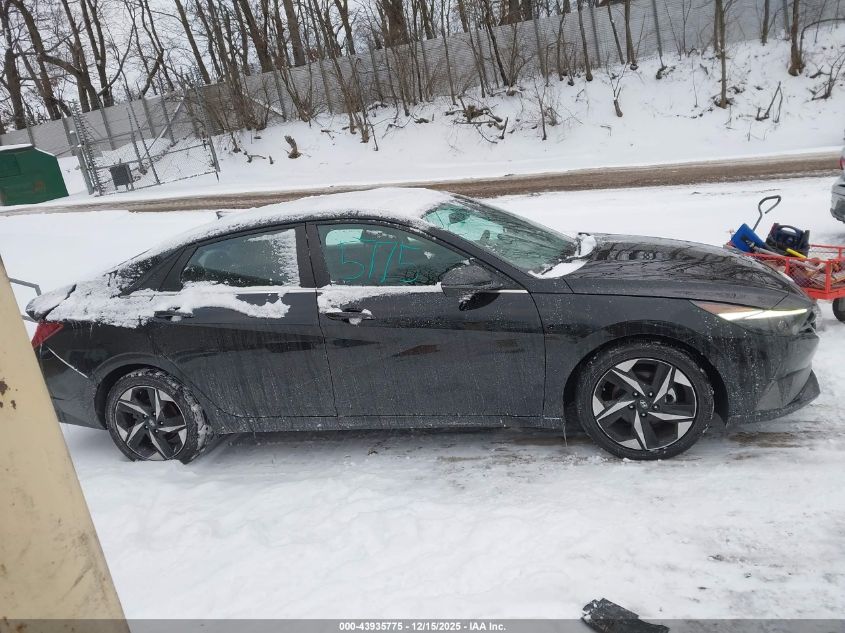 2021 Hyundai Elantra Sel VIN: 5NPLN4AG3MH043659 Lot: 43935775