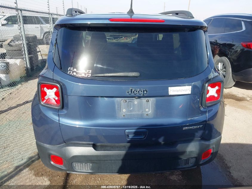2020 Jeep Renegade Sport Fwd VIN: ZACNJAAB6LPL72480 Lot: 43935787
