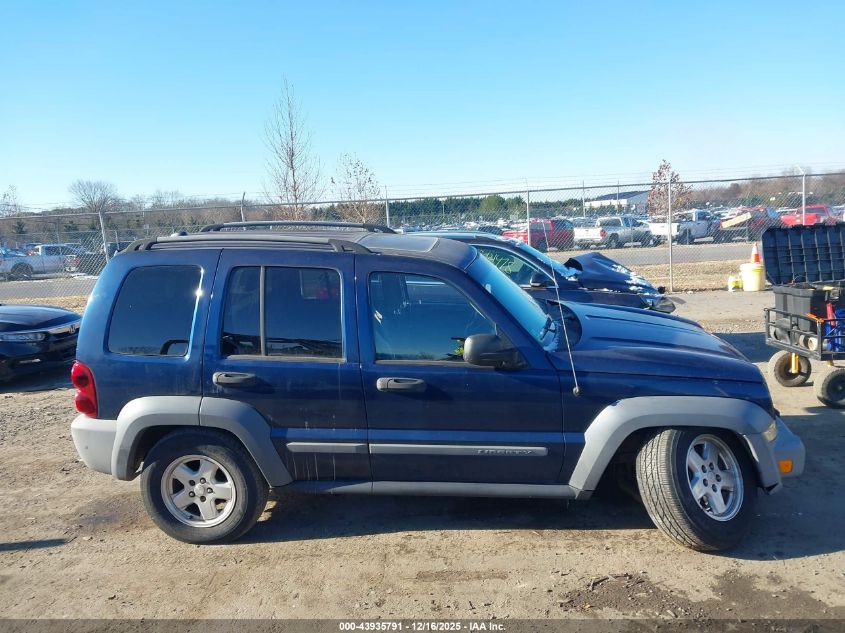 2005 Jeep Liberty Sport VIN: 1J4GL48K05W555628 Lot: 43935791