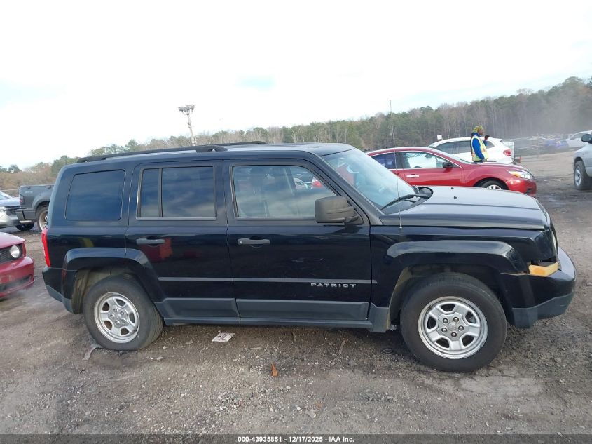 2014 Jeep Patriot Sport VIN: 1C4NJPBA9ED644971 Lot: 43935851