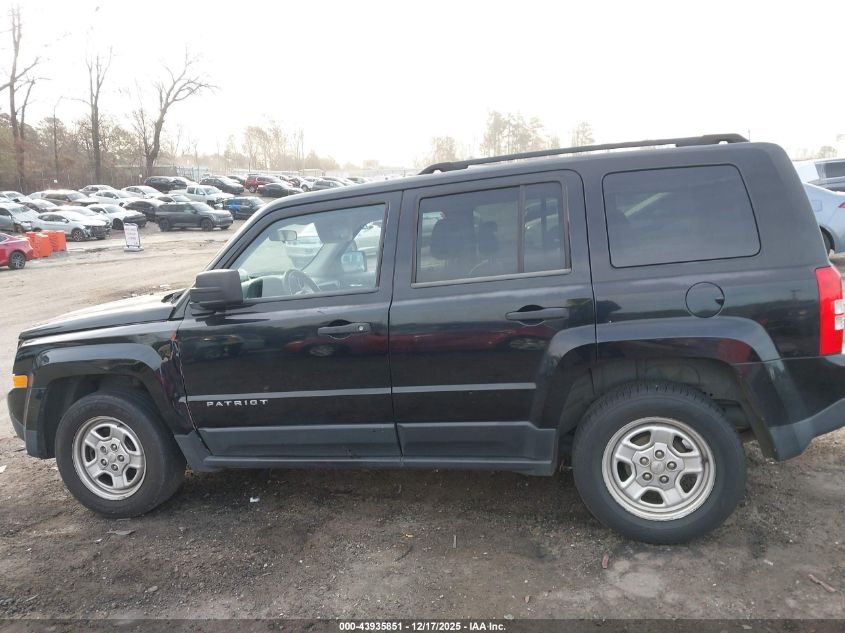 2014 Jeep Patriot Sport VIN: 1C4NJPBA9ED644971 Lot: 43935851
