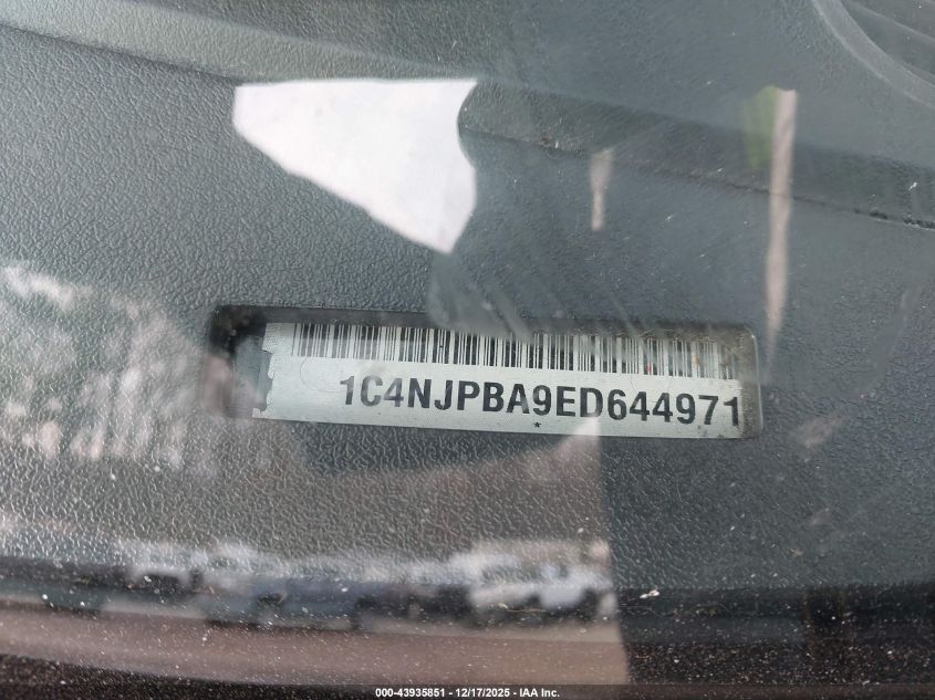 2014 Jeep Patriot Sport VIN: 1C4NJPBA9ED644971 Lot: 43935851
