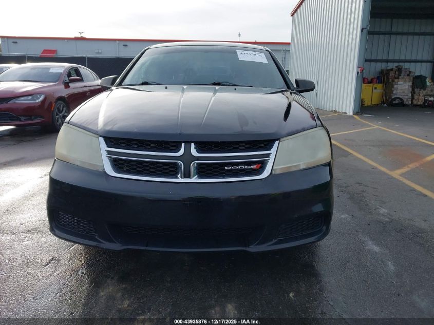 2013 Dodge Avenger Se V6 VIN: 1C3CDZAG4DN504856 Lot: 43935876