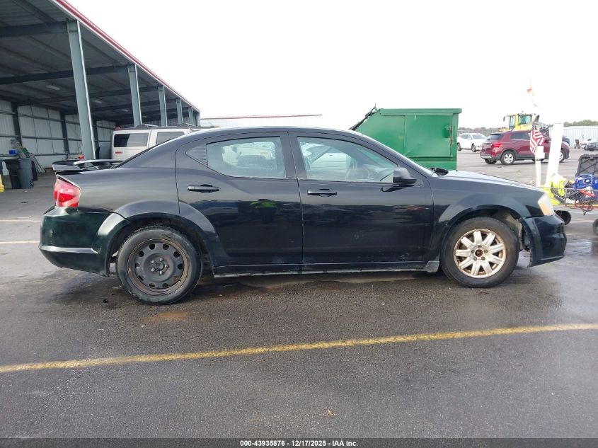2013 Dodge Avenger Se V6 VIN: 1C3CDZAG4DN504856 Lot: 43935876