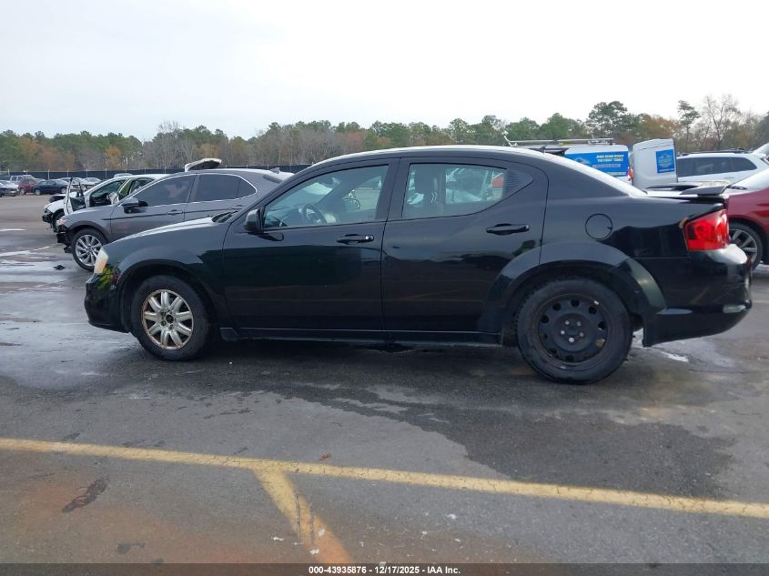 2013 Dodge Avenger Se V6 VIN: 1C3CDZAG4DN504856 Lot: 43935876