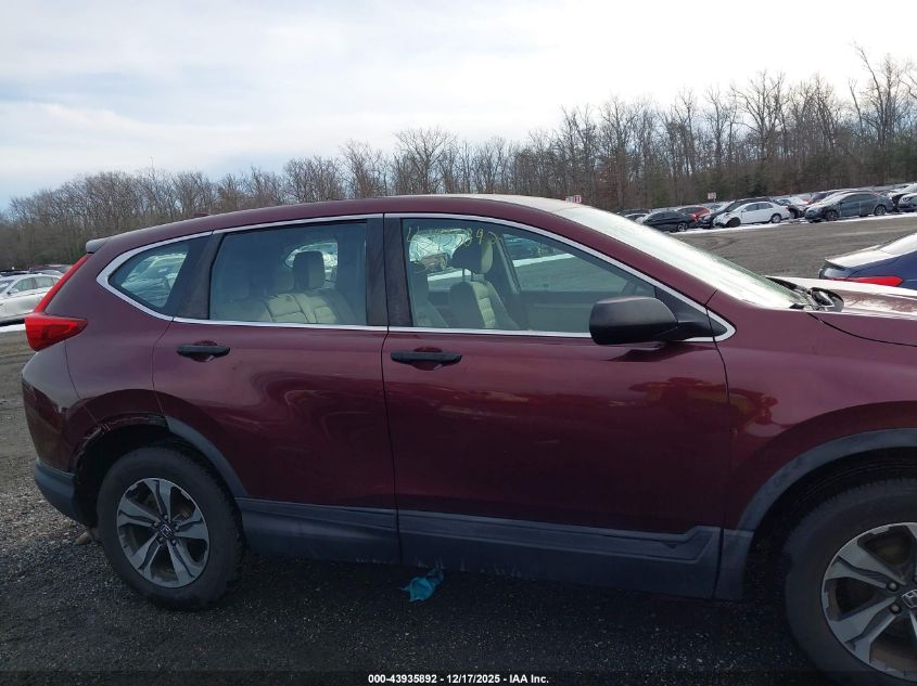 2018 Honda Cr-V Lx VIN: 2HKRW6H33JH203041 Lot: 43935892