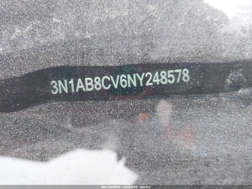 2022 Nissan Sentra Sv Xtronic Cvt VIN: 3N1AB8CV6NY248578 Lot: 43935902