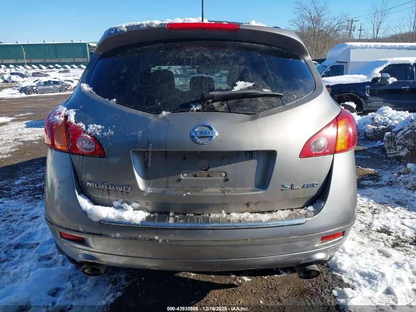 2010 Nissan Murano Sl VIN: JN8AZ1MW9AW130389 Lot: 43935908