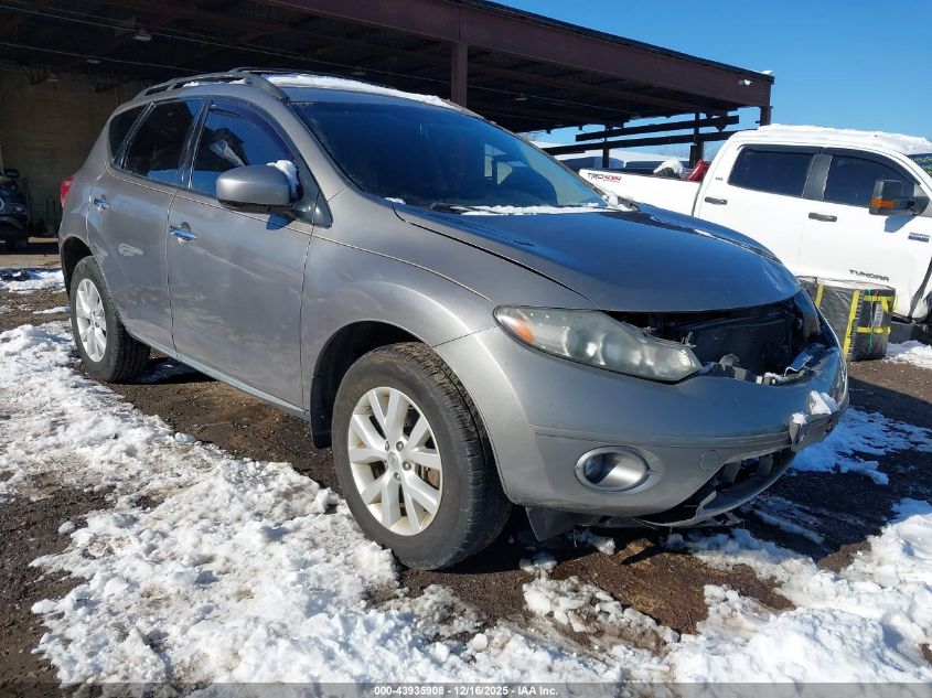 2010 Nissan Murano Sl VIN: JN8AZ1MW9AW130389 Lot: 43935908