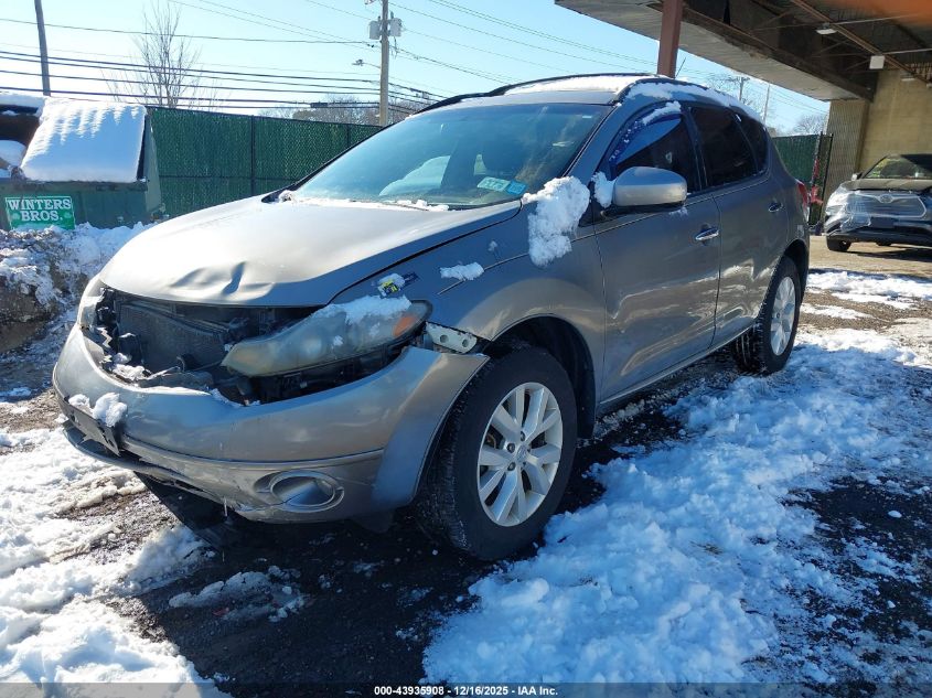 2010 Nissan Murano Sl VIN: JN8AZ1MW9AW130389 Lot: 43935908