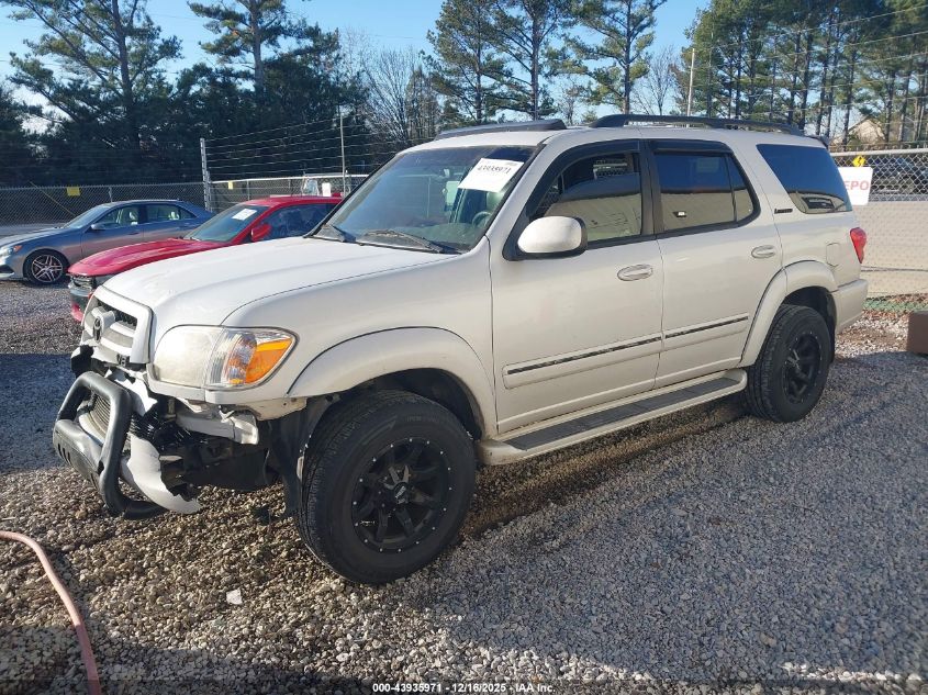 2005 Toyota Sequoia Limited V8 VIN: 5TDZT38A85S262575 Lot: 43935971