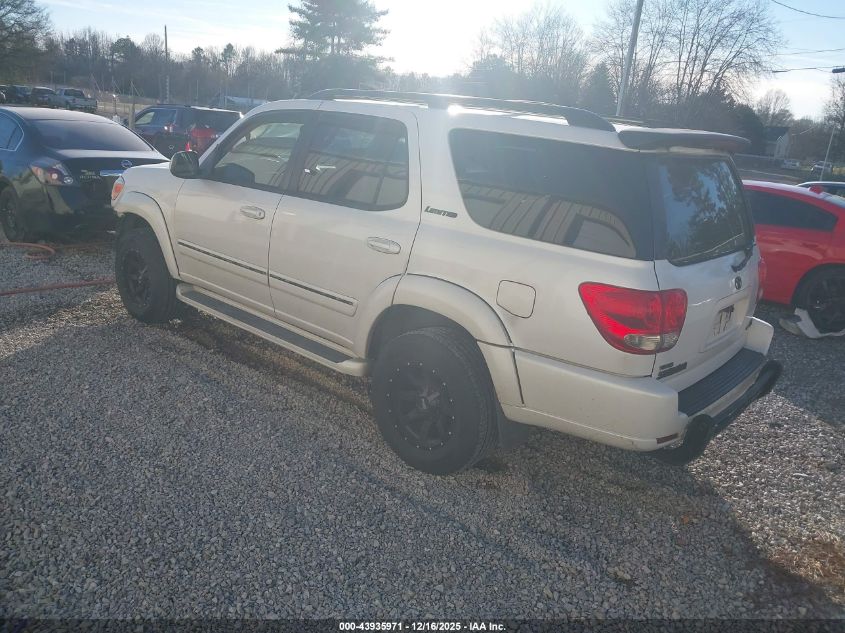 2005 Toyota Sequoia Limited V8 VIN: 5TDZT38A85S262575 Lot: 43935971