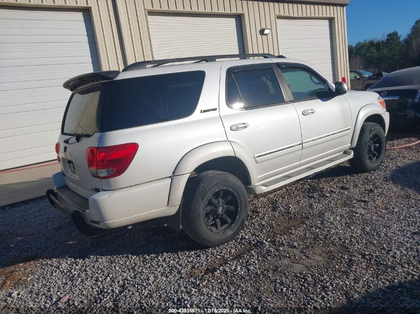 2005 Toyota Sequoia Limited V8 VIN: 5TDZT38A85S262575 Lot: 43935971