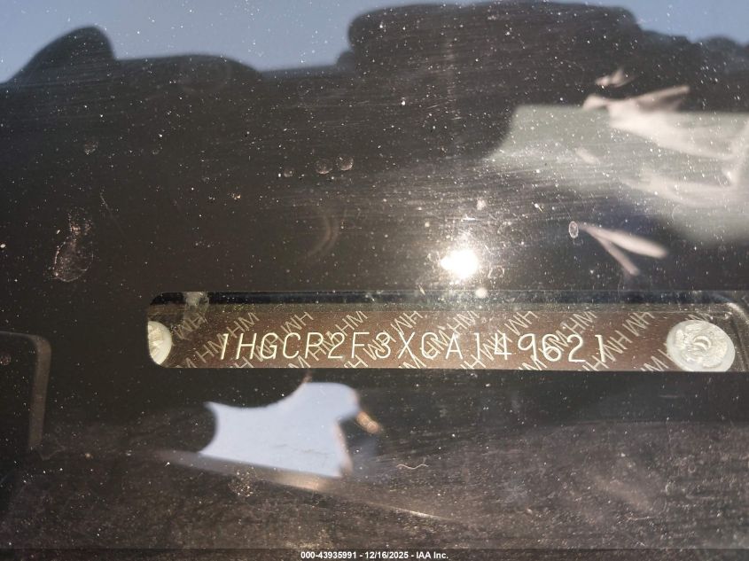 2012 Honda Accord 2.4 Lx VIN: 1HGCP2F3XCA149621 Lot: 43935991