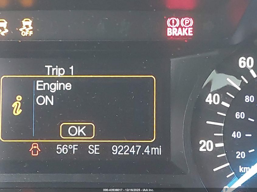 2016 Ford Edge Sel VIN: 2FMPK3J93GBC11110 Lot: 43936017