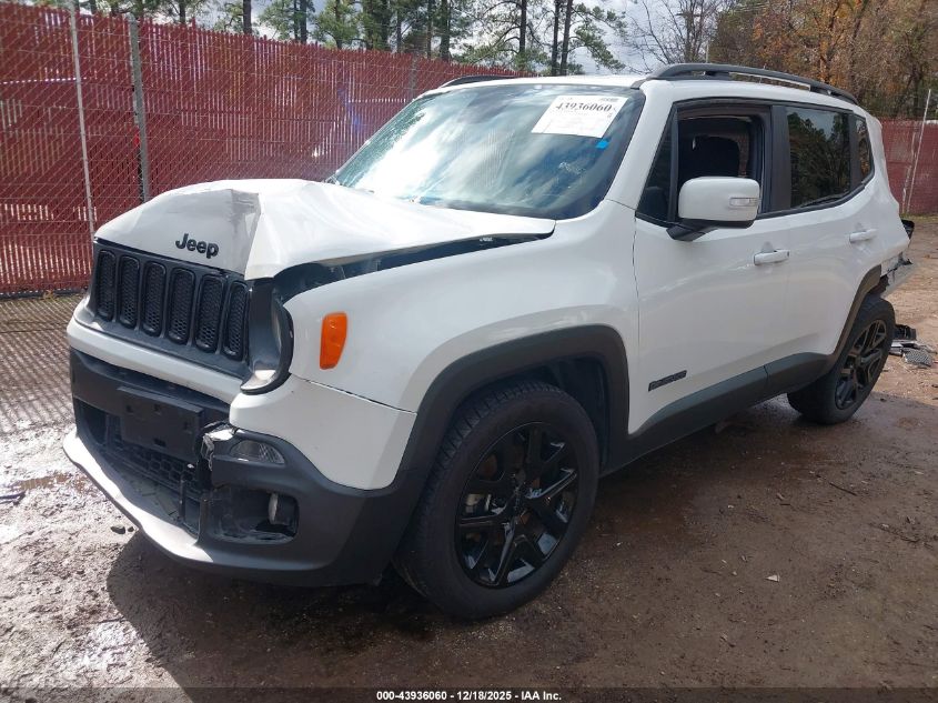 2018 Jeep Renegade Altitude Fwd VIN: ZACCJABB4JPH82832 Lot: 43936060
