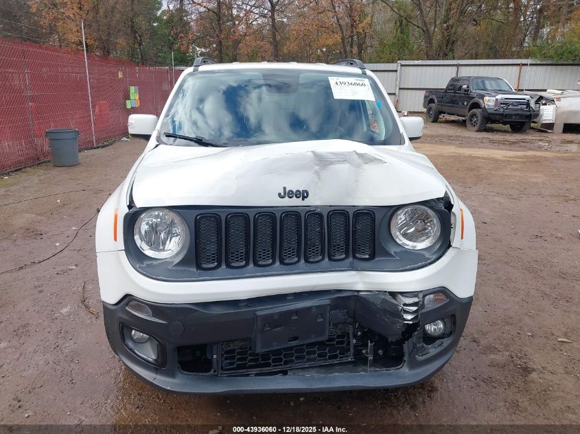 2018 Jeep Renegade Altitude Fwd VIN: ZACCJABB4JPH82832 Lot: 43936060