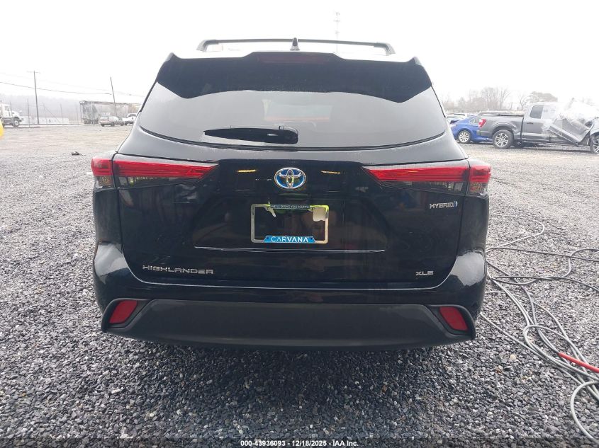 2022 Toyota Highlander Hybrid Xle VIN: 5TDHBRCH9NS555990 Lot: 43936093