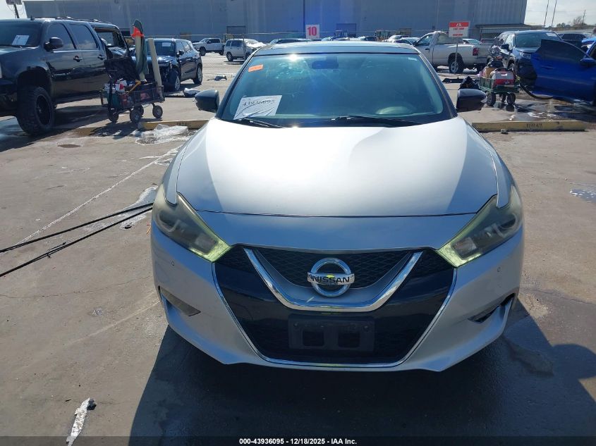 2016 Nissan Maxima 3.5 Platinum VIN: 1N4AA6AP9GC398940 Lot: 43936095
