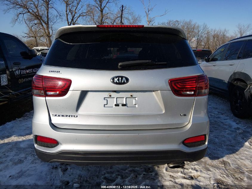 2019 Kia Sorento 3.3L Lx VIN: 5XYPGDA56KG480697 Lot: 43936112