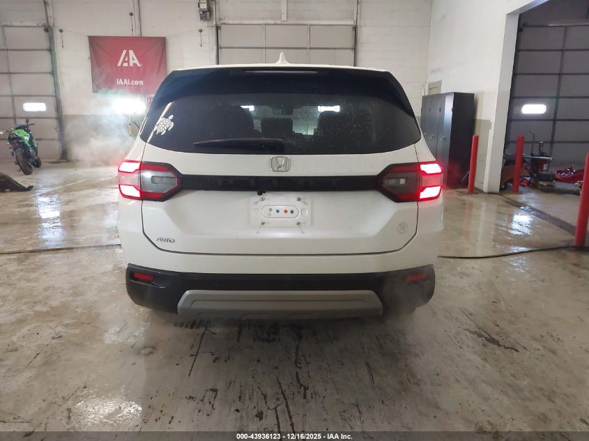 2023 Honda Pilot Awd Ex-L 8 Passenger VIN: 5FNYG1H46PB010247 Lot: 43936123