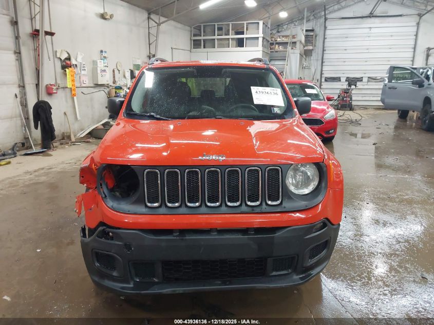 2017 Jeep Renegade Sport 4X4 VIN: ZACCJBAB6HPF98199 Lot: 43936136