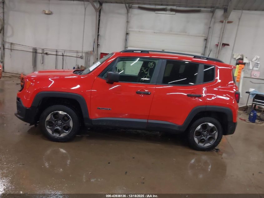 2017 Jeep Renegade Sport 4X4 VIN: ZACCJBAB6HPF98199 Lot: 43936136