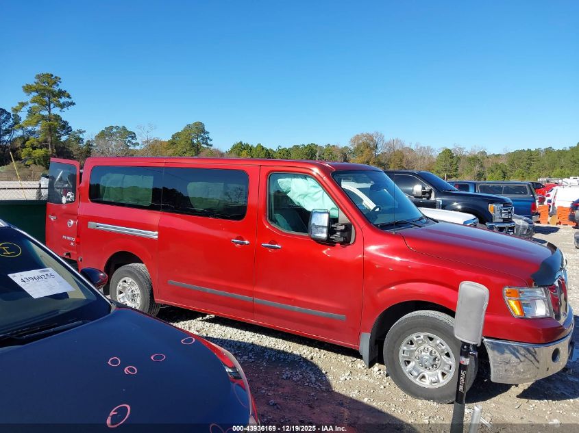 2019 Nissan Nv Passenger Nv3500 Hd Sl V8 VIN: 5BZAF0AA2KN850275 Lot: 43936169