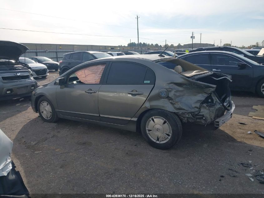 2007 Honda Civic Hybrid VIN: JHMFA36287S029888 Lot: 43936170