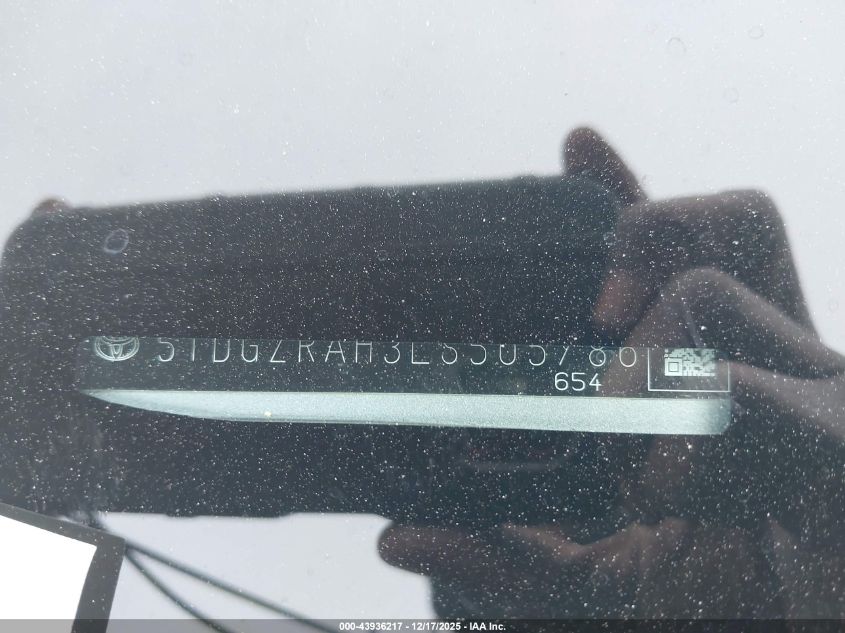 2020 Toyota Highlander Xle VIN: 5TDGZRAH3LS505786 Lot: 43936217