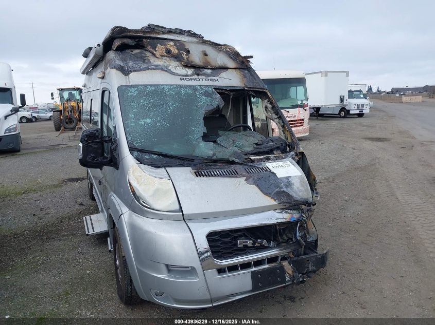 2021 Ram Promaster 3500 Cargo Van High Roof 159 Wb Ext VIN: 3C6MRVJG7ME537064 Lot: 43936229