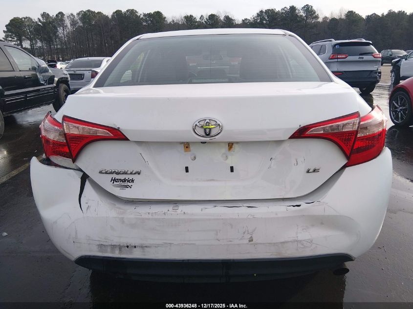 2017 Toyota Corolla Le VIN: 2T1BURHE1HC748064 Lot: 43936248