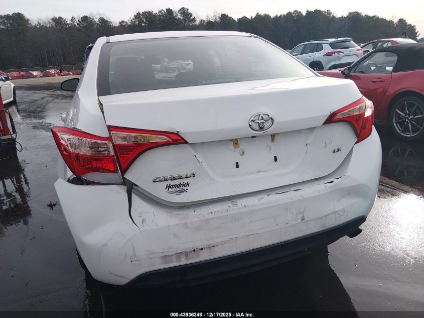 2017 Toyota Corolla Le VIN: 2T1BURHE1HC748064 Lot: 43936248