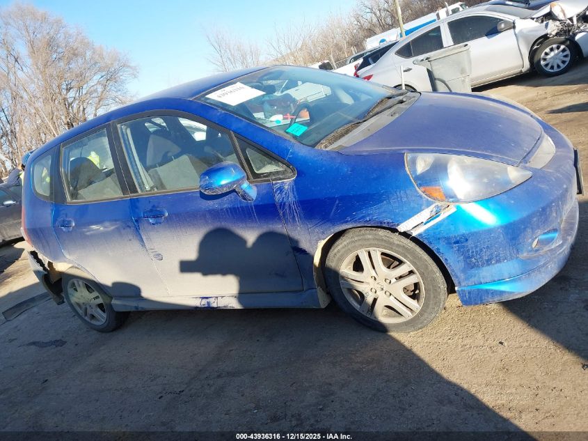 2008 Honda Fit Sport VIN: JHMGD38658S071058 Lot: 43936316