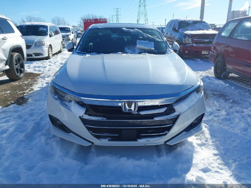 2022 Honda Accord Hybrid Touring VIN: 1HGCV3F93NA001135 Lot: 43936323