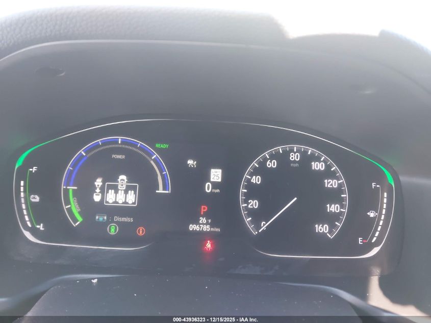 2022 Honda Accord Hybrid Touring VIN: 1HGCV3F93NA001135 Lot: 43936323