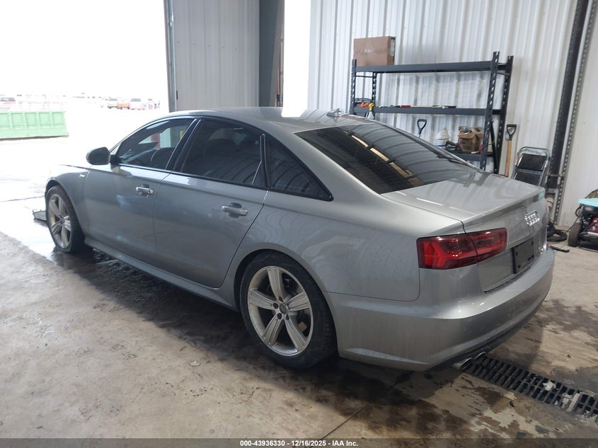 Vin: wauhgafc8gn125179, lot: 44431960, audi a6 3.0t premium plus 20163
